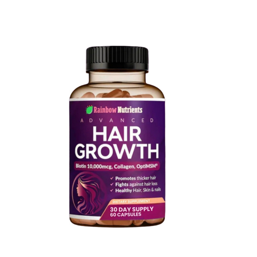 "Nutrición integral para tu cabello, piel y uñas en una sola cápsula"HAIR GROWTH